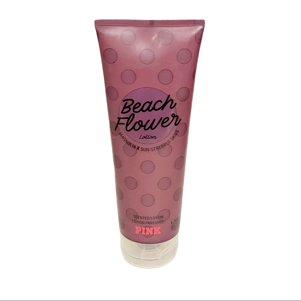 Victoria Secret Pink Beach Flower Magnolia Sun Streaked Skies Scented Lotion 8oz